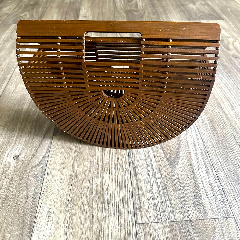 Brown Bamboo Handbag